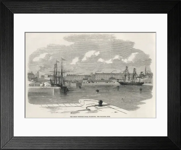 Framed Print : The Great Western Docks, Plymouth Framed Print : The Great Western Docks, Plymouth