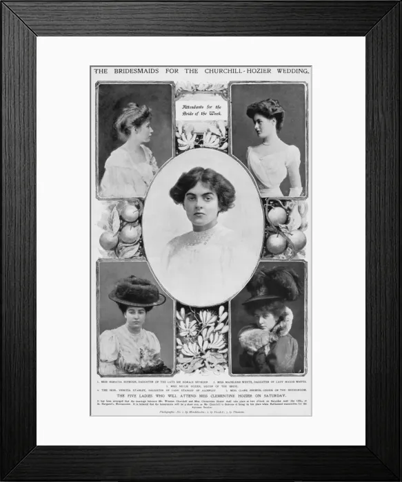 Framed Print : Bridesmaids at the Churchill Hozier wedding Framed Print : Bridesmaids at the Churchill Hozier wedding