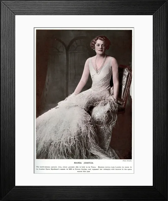 Framed Print : Maria Jeritza Framed Print : Maria Jeritza