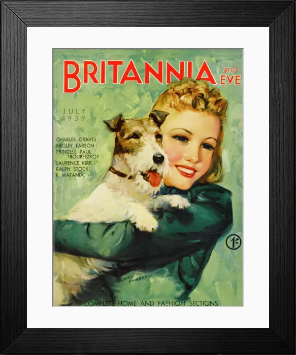 Framed Print : Britannia and Eve, July 1939 Framed Print : Britannia and Eve, July 1939