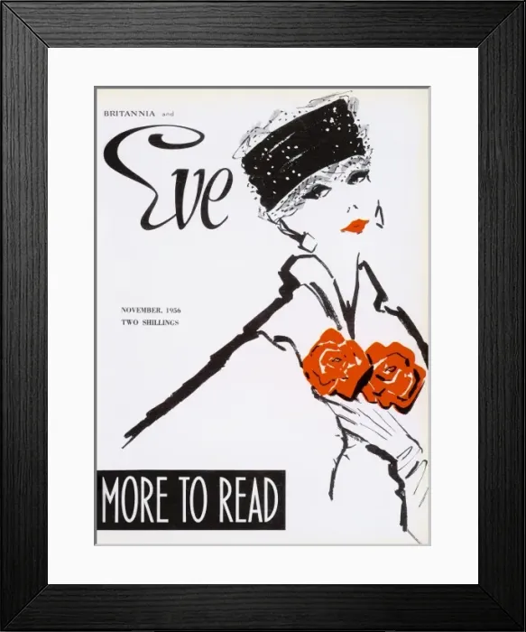 Framed Print : Britannia and Eve, November 1956 Framed Print : Britannia and Eve, November 1956