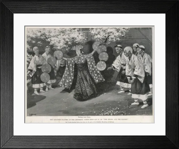 Framed Print : Madame Sada Yacco Framed Print : Madame Sada Yacco