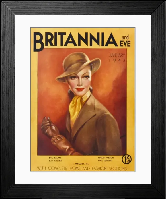 Framed Print : Britannia and Eve January 1943 Framed Print : Britannia and Eve January 1943
