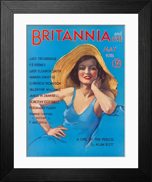 Framed Print : Britannia and Eve, May 1933 Framed Print : Britannia and Eve, May 1933