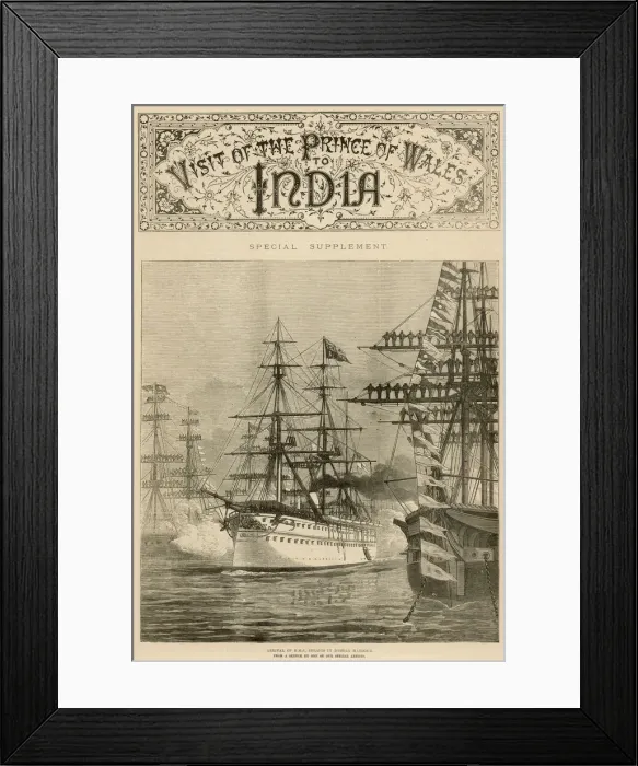 Framed Print : The visit of Edward VII, the Prince of Wales to India Framed Print : The visit of Edward VII, the Prince of Wales to India