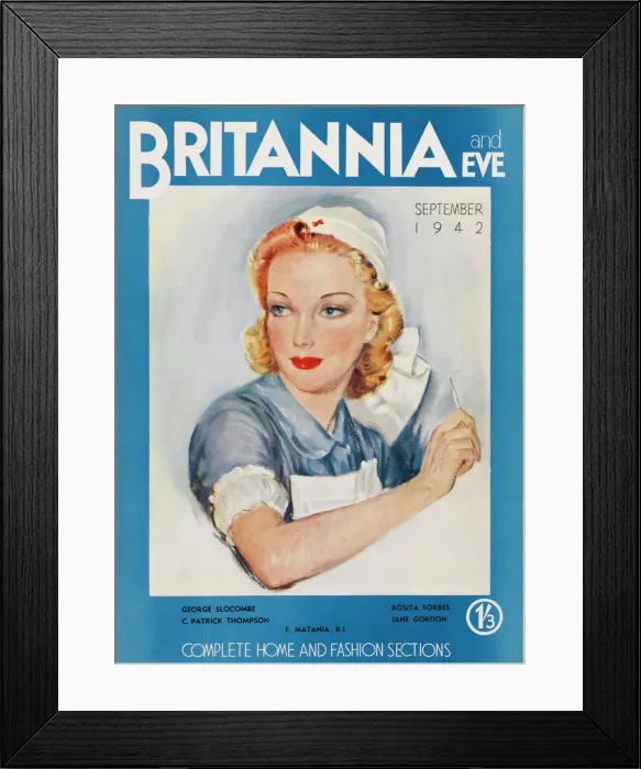 Framed Print : Britannia and Eve September 1942 Framed Print : Britannia and Eve September 1942