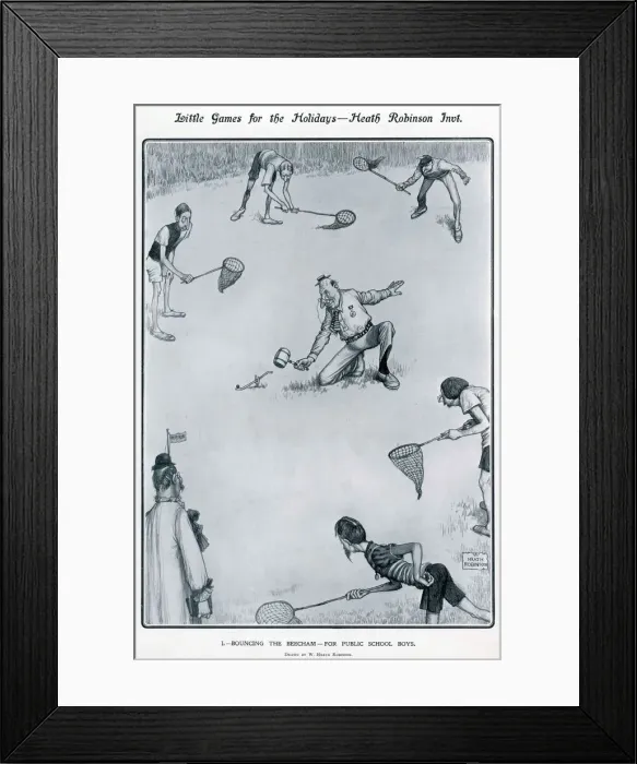 Framed Print : Little Games for the Holidays - Bouncing the Beechum
