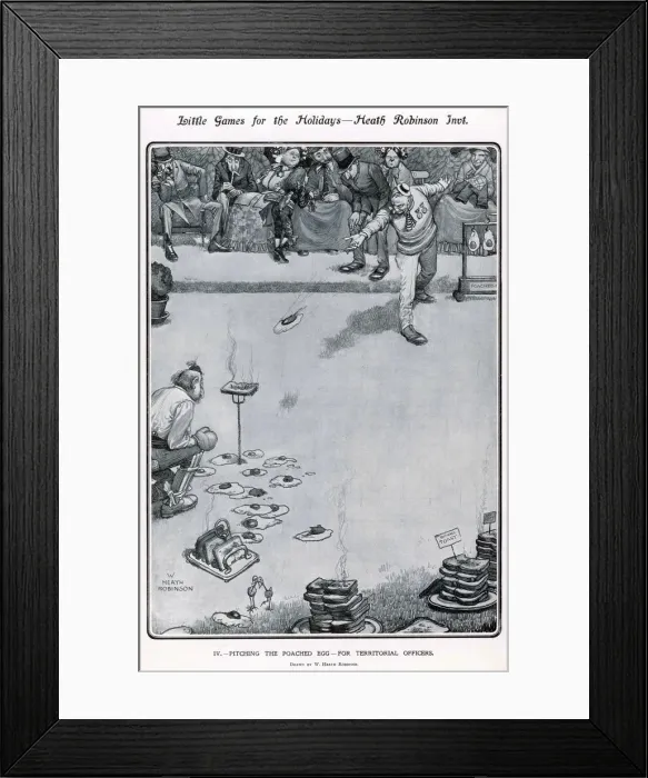 Framed Print : Little Games for the Holidays - Pitching Poached Egg for Ter Framed Print : Little Games for the Holidays - Pitching Poached Egg for Ter