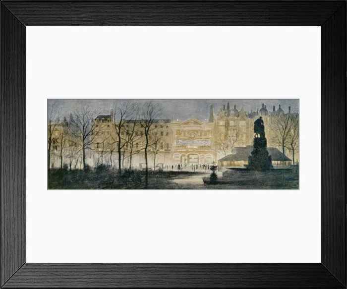 Framed Print : Leicester Square Looking Towards the Empire Theatre Framed Print : Leicester Square Looking Towards the Empire Theatre