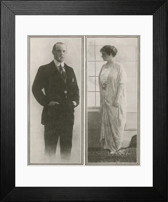 Framed Print : Prince Christopher of Greece and Mrs W. B. Leeds Framed Print : Prince Christopher of Greece and Mrs W. B. Leeds