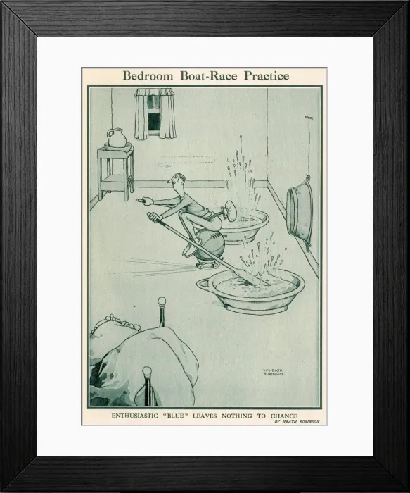 Framed Print : Bedroom boat-race practice Framed Print : Bedroom boat-race practice