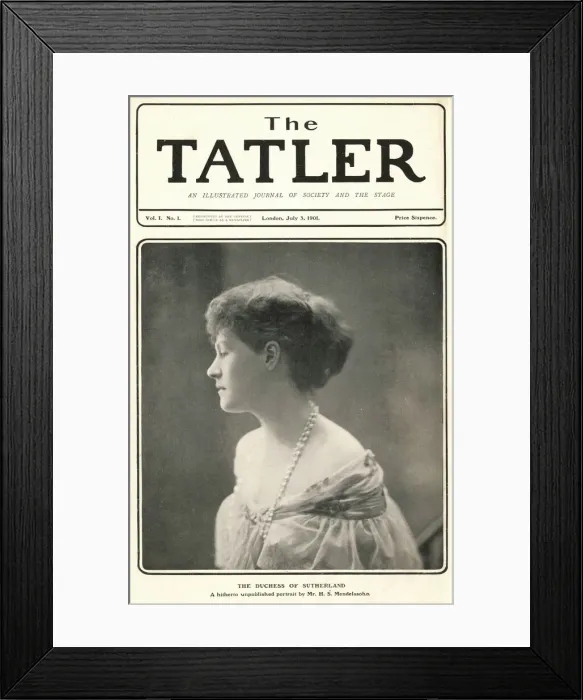 Framed Print : Tatler cover: Duchess of Sutherland