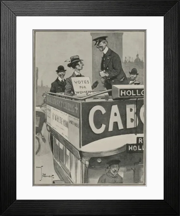 Framed Print : A fare comment. By Charles Crombie