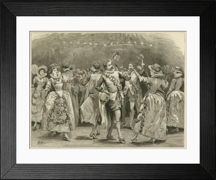 Framed Print : The Maske of Flowers at Grays Inn Framed Print : The Maske of Flowers at Grays Inn