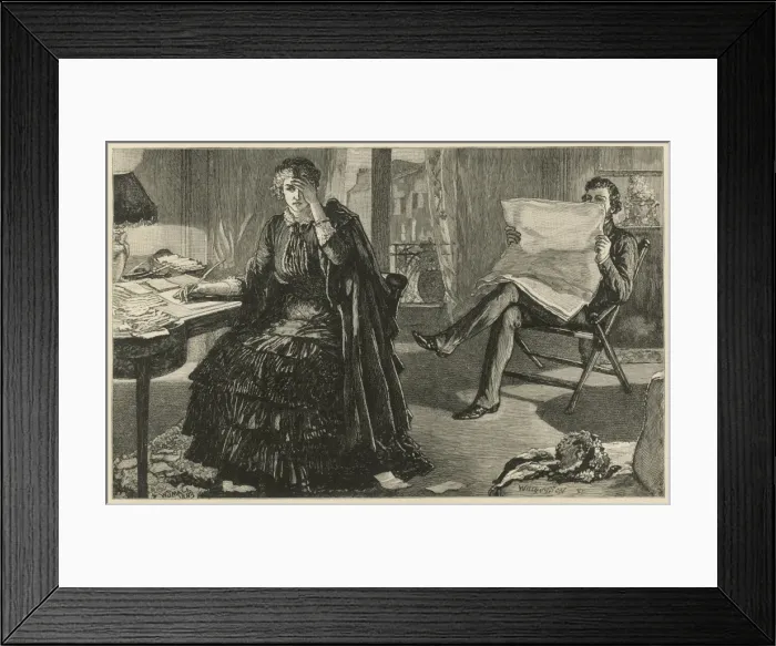 Framed Print : Sit down and read the papers