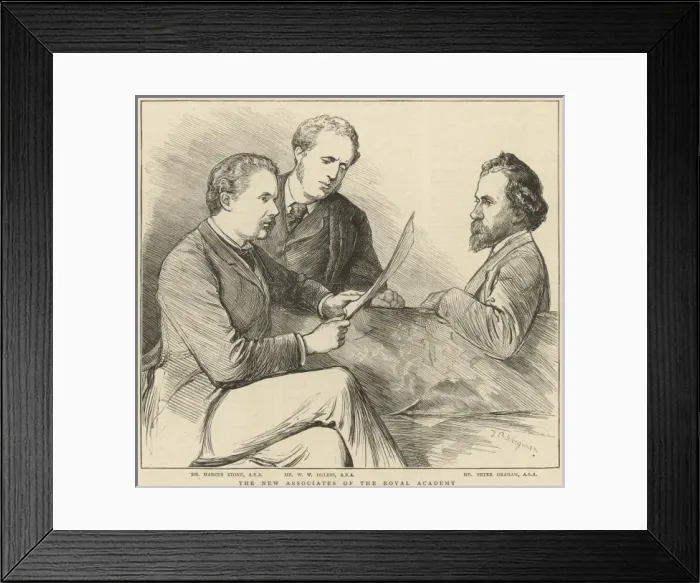 Framed Print : The New Associates of the Royal Academy Framed Print : The New Associates of the Royal Academy