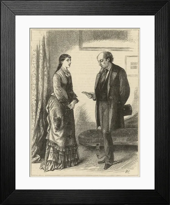Framed Print : A gentleman asks for a ladys photograph Framed Print : A gentleman asks for a ladys photograph