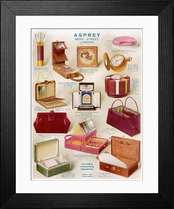 Framed Print : Asprey Christmas presents, 1926 Framed Print : Asprey Christmas presents, 1926