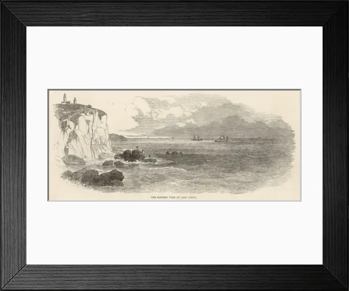Framed Print : The electric wire at Cape Grinez Framed Print : The electric wire at Cape Grinez