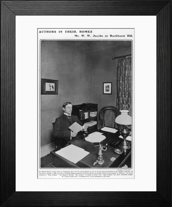 Framed Print : W. W. Jacobs at home Framed Print : W. W. Jacobs at home