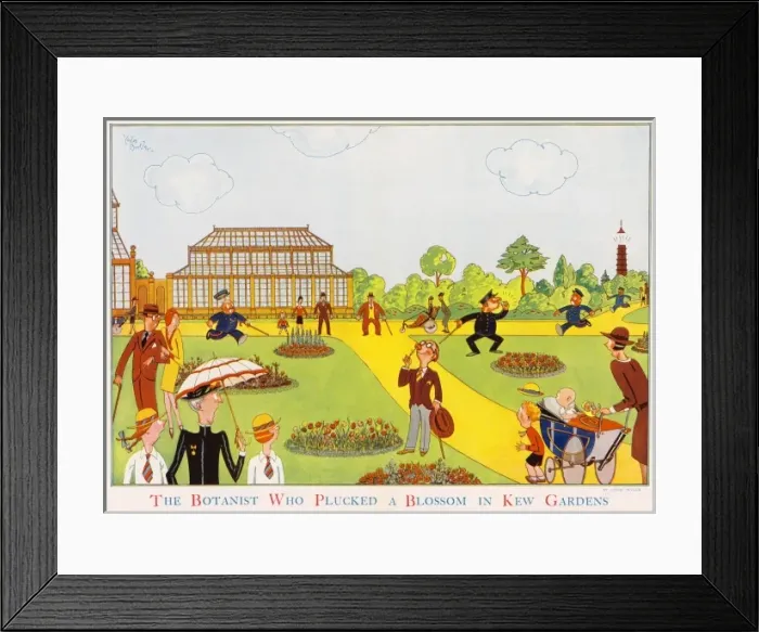 Framed Print : The Botanist Who Plucked A Blossom on Kew Gardens by Leslie Framed Print : The Botanist Who Plucked A Blossom on Kew Gardens by Leslie