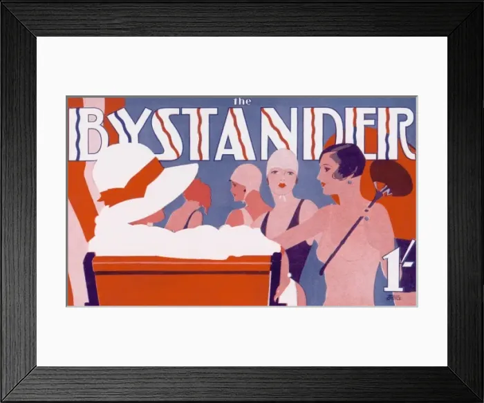 Framed Print : The Bystander masthead by Tony Castle, 1930 Framed Print : The Bystander masthead by Tony Castle, 1930