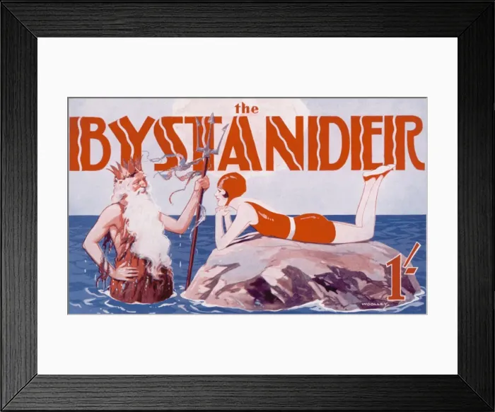 Framed Print : Bystander masthead by Harry Woolley, 1930