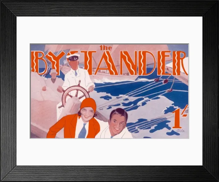 Framed Print : Bystander masthead by Tony Castle, 1930 Framed Print : Bystander masthead by Tony Castle, 1930