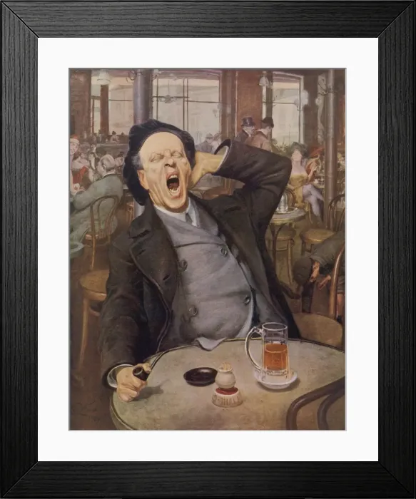 Framed Print : Un Client Serieux by Marius Joseph Weiss Framed Print : Un Client Serieux by Marius Joseph Weiss
