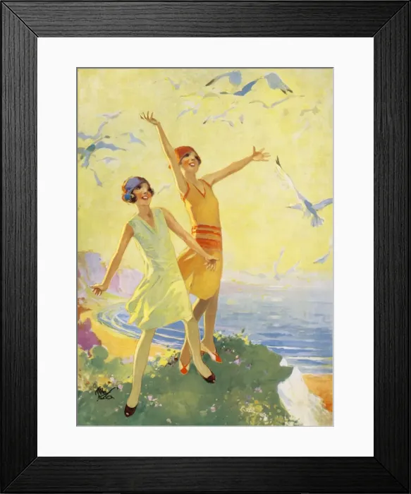 Framed Print : Sea Birds by Rebel Stanton