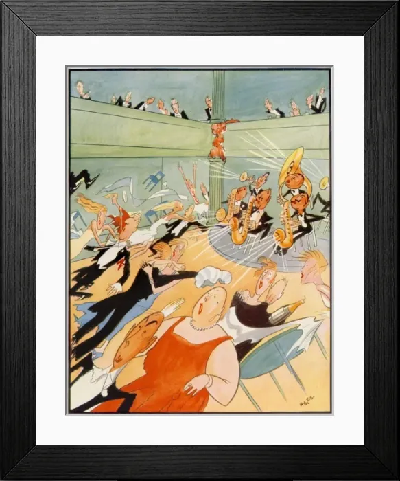 Framed Print : The Band That Blew Too Hard by Hynes