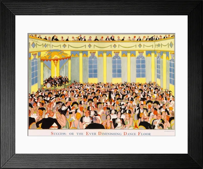Framed Print : Success: Or the Ever Diminishing Dancefloor by Leslie Butler