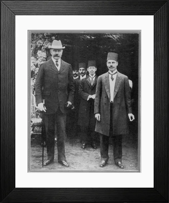Framed Print : Lord Kitchener and the governor of the Suez Canal Framed Print : Lord Kitchener and the governor of the Suez Canal