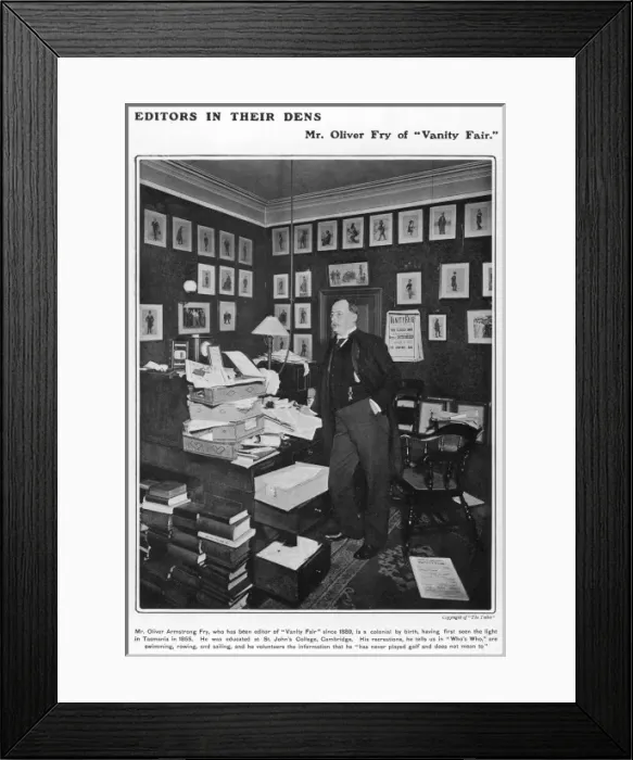 Framed Print : Oliver Fry, editor of Framed Print : Oliver Fry, editor of