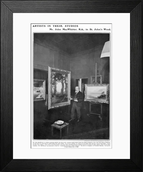 Framed Print : John MacWhirter, artist Framed Print : John MacWhirter, artist