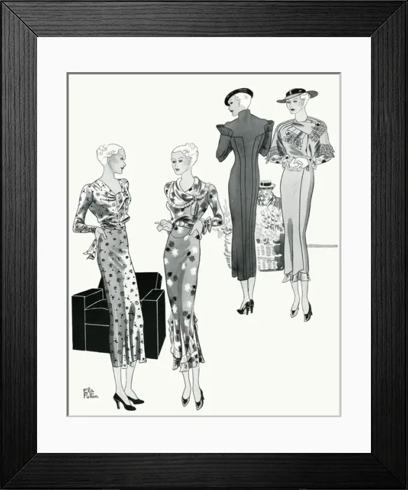 Framed Print : Fashion for summer 1934 Framed Print : Fashion for summer 1934