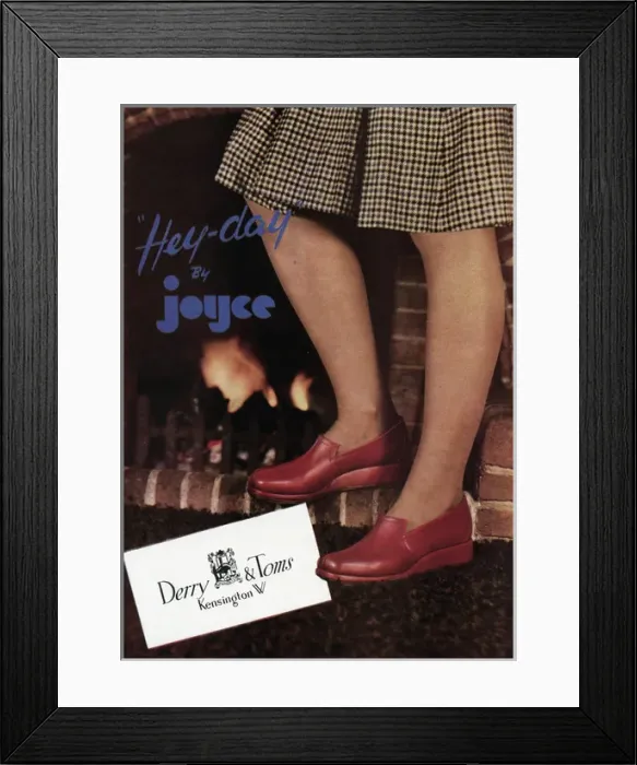 Framed Print : Advert Hey-day by Joyce shoes 1946 Framed Print : Advert Hey-day by Joyce shoes 1946