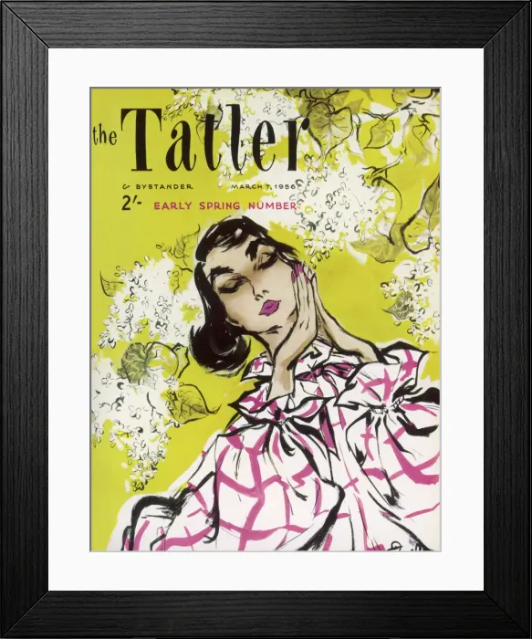 Framed Print : Tatler front cover 1956