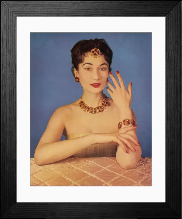Framed Print : Jewellery set by Dior Framed Print : Jewellery set by Dior