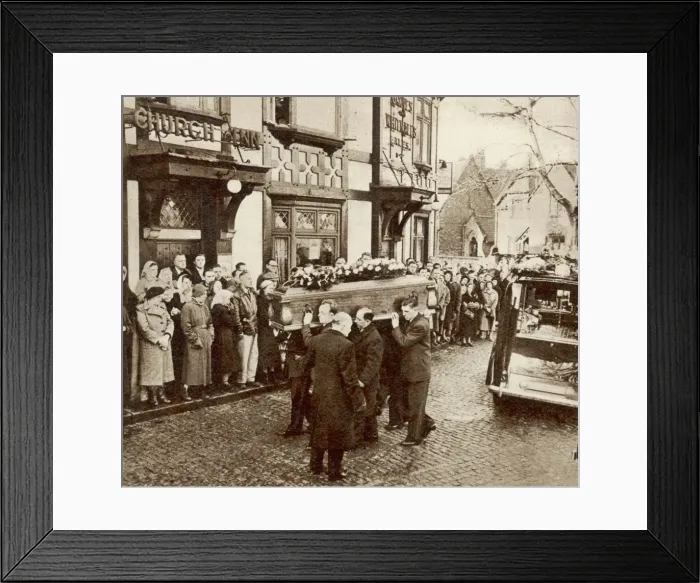 Framed Print : Roger Byrnes funeral procession Framed Print : Roger Byrnes funeral procession