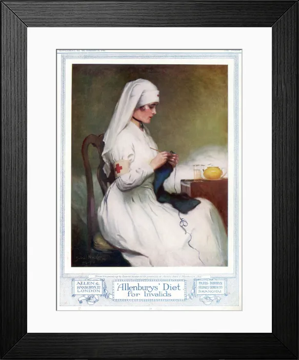 Framed Print : Allenburys Nurse Framed Print : Allenburys Nurse