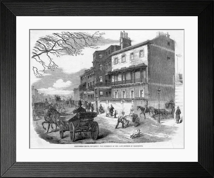 Framed Print : Gloucester House, Piccadilly, London Framed Print : Gloucester House, Piccadilly, London