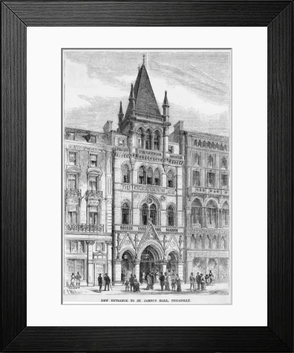 Framed Print : St Jamess Hall, Piccadilly, London Framed Print : St Jamess Hall, Piccadilly, London