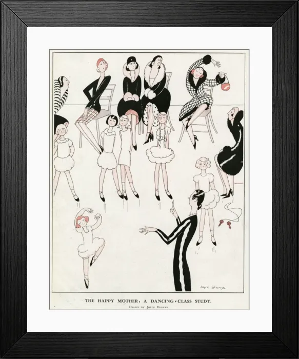 Framed Print : The happy Mother: a dancing class Framed Print : The happy Mother: a dancing class