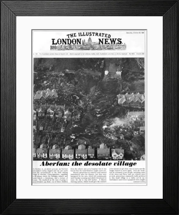 Framed Print : Aberfan: the desolate village Framed Print : Aberfan: the desolate village