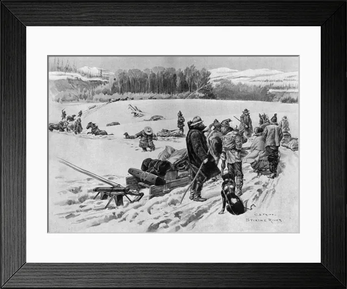 Framed Print : Klondike Gold Rush