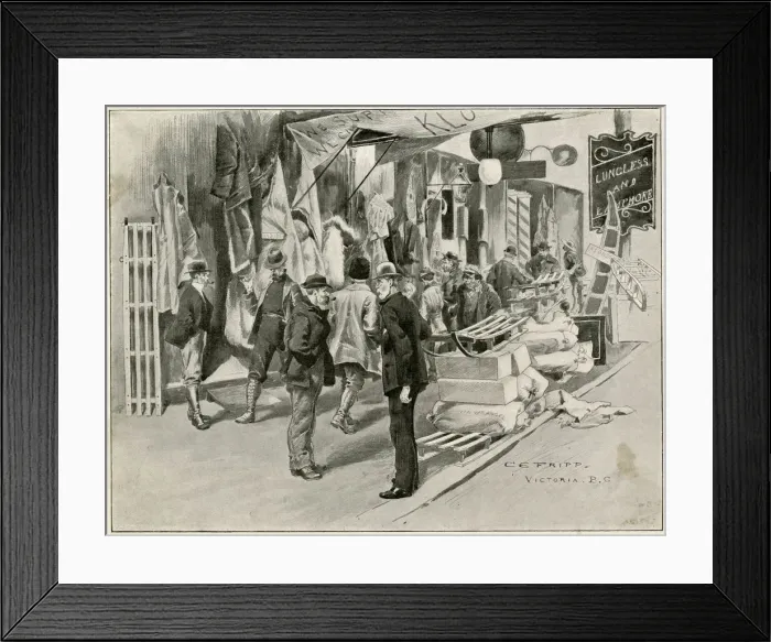 Framed Print : KLONDIKE GOLD RUSH
