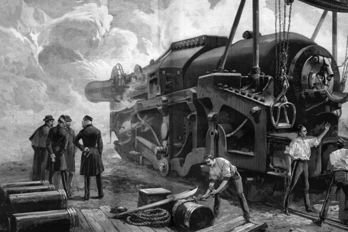 Framed Print : 111-ton gun at Woolwich Framed Print : 111-ton gun at Woolwich