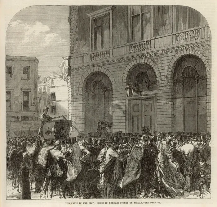 Framed Print : 1866 / London / City Panic Framed Print : 1866 / London / City Panic