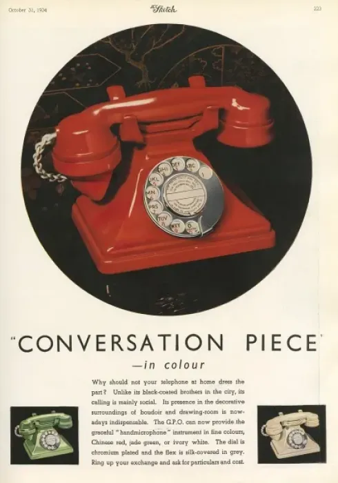 Framed Print : 1934 G. P. O telephone advertisement Framed Print : 1934 G. P. O telephone advertisement